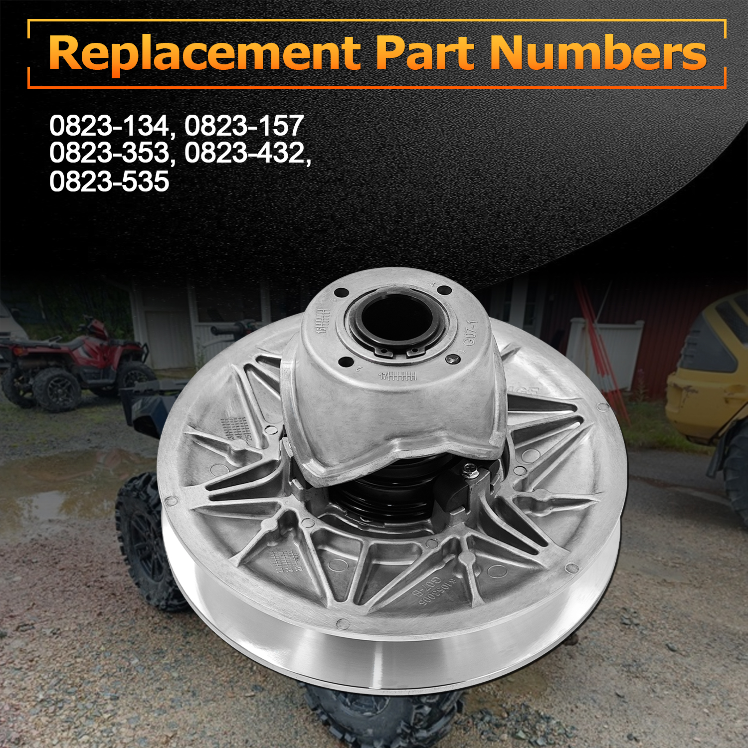 Secondary Driven Clutch for Arctic Cat 550 650 700 1000 2005-2022 Prowler TRV TBX Alterra H1 XT GT EPS EFI