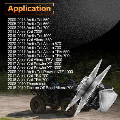 Secondary Driven Clutch for Arctic Cat 550 650 700 1000 2005-2022 Prowler TRV TBX Alterra H1 XT GT EPS EFI