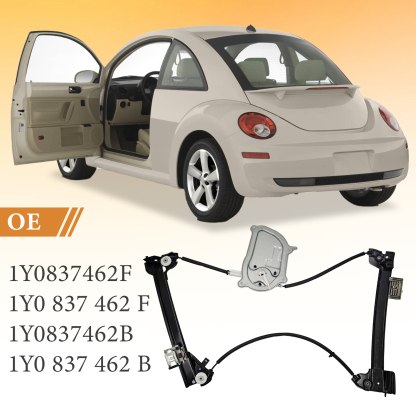 Front Right Power Window Regulator Replacement for VW Volkswagen Beetle Convertible 2003-2010