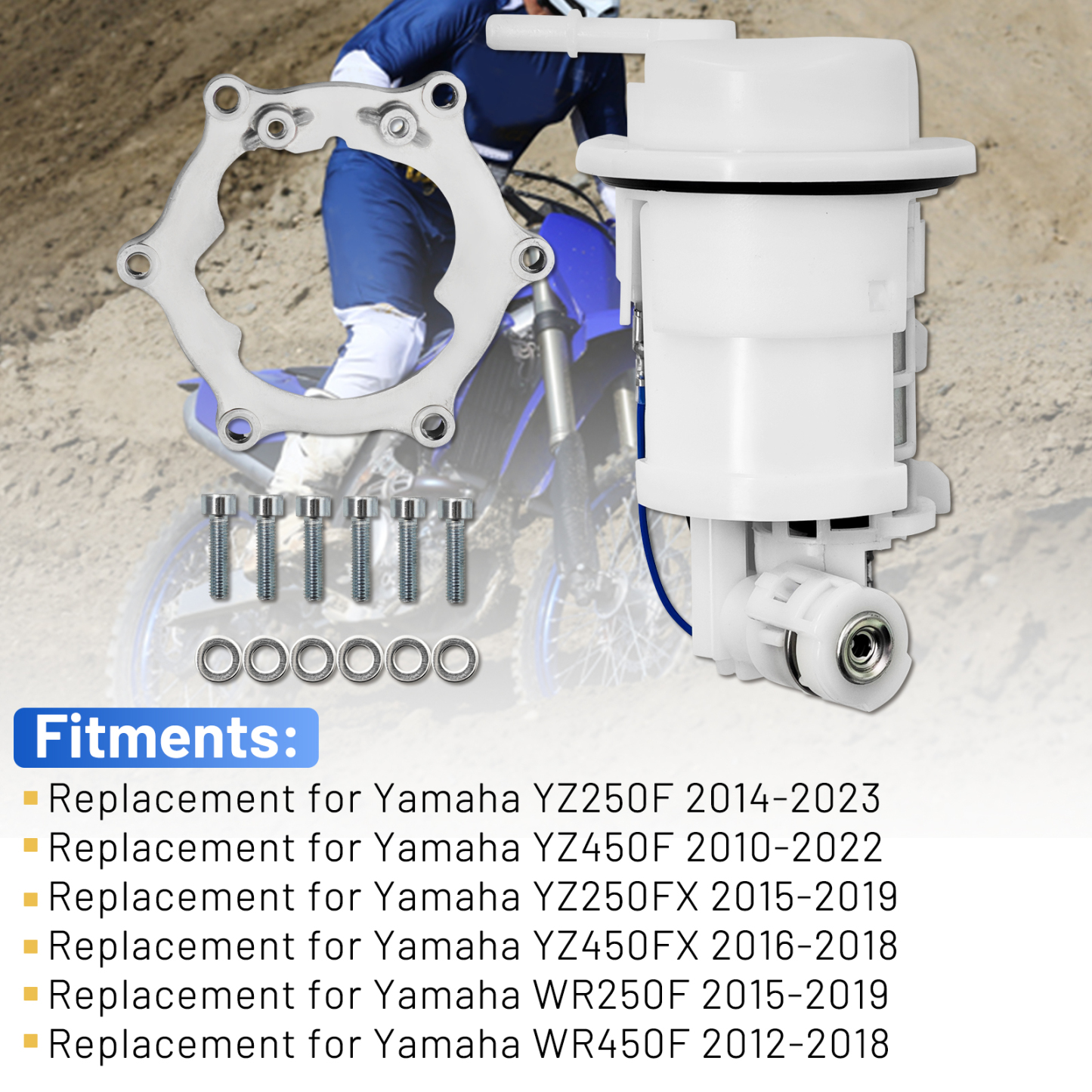 Fuel Pump Assembly for Yamaha 33D-13907-02-00 YZ250F YZ450F WR250F 450F 