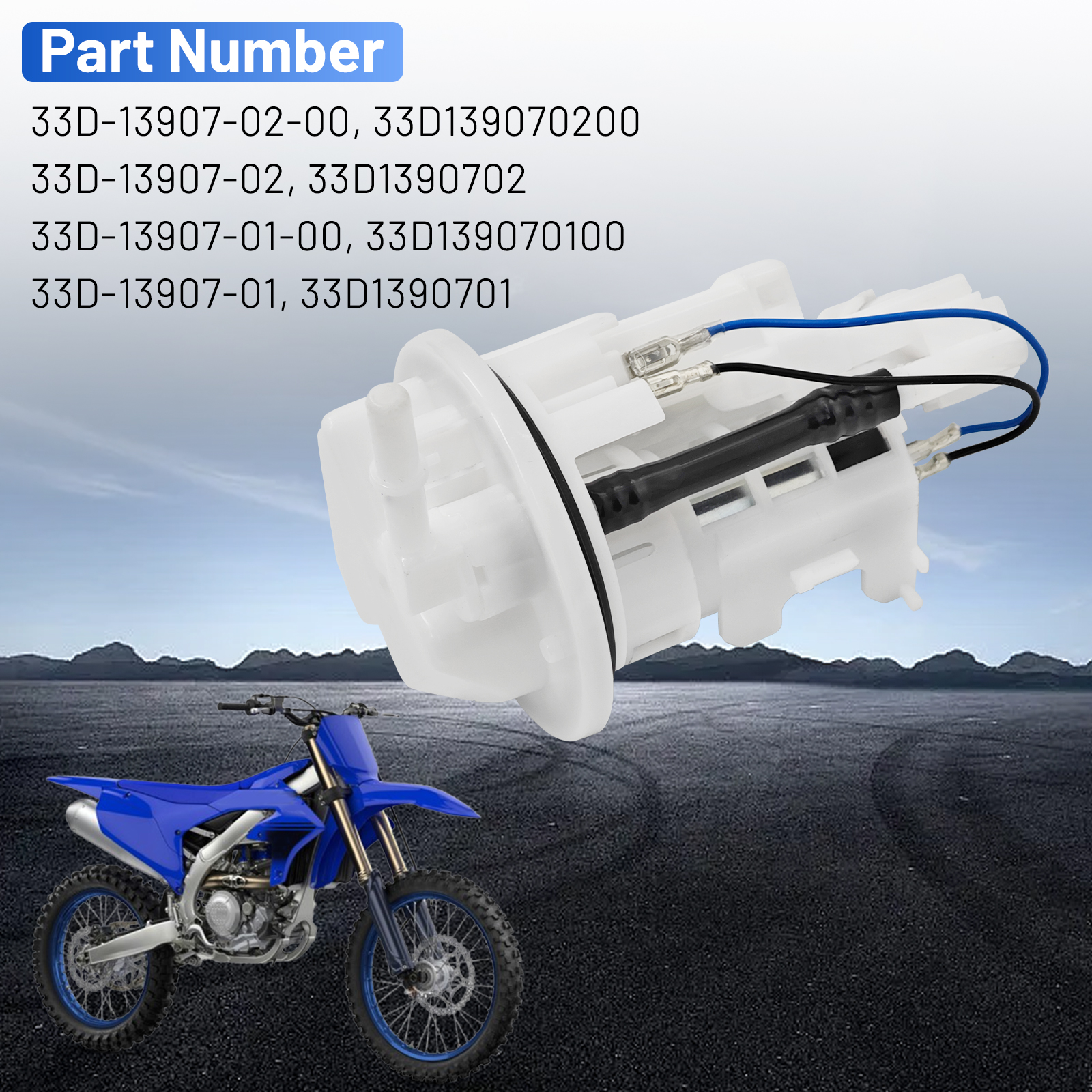 Fuel Pump Assembly for Yamaha 33D-13907-02-00 YZ250F YZ450F WR250F 450F 