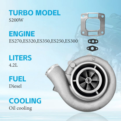 Turbo Turbocharger for MERCRUISER CMD QSD 4.2 S200W  250-300 hp