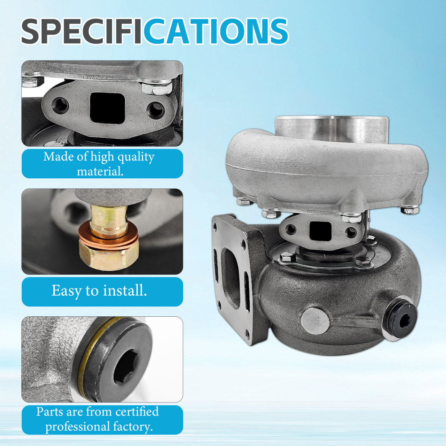 Turbo Turbocharger for MERCRUISER CMD QSD 4.2 S200W  250-300 hp