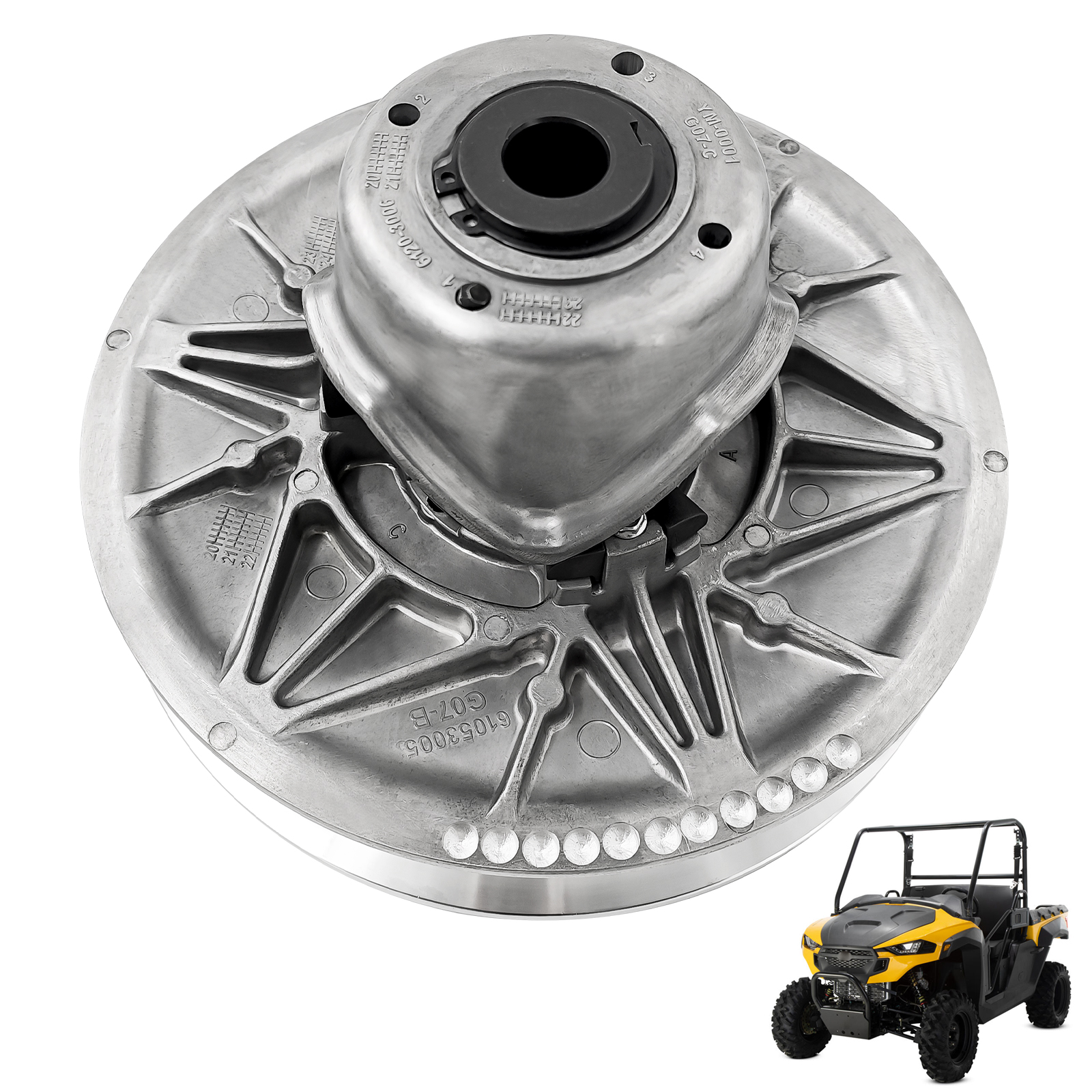 918-04586B Secondary Driven Clutch CVT Assembly Fits For Cub Cadet Volunteer 465 466 467 475 EFI