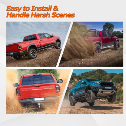 Tail Light Rear Lamp Left Driver Side w/Blind Spot (Module NOT Included) For 2019-2023 Dodge Ram 2500 3500,Red Trim LED Type