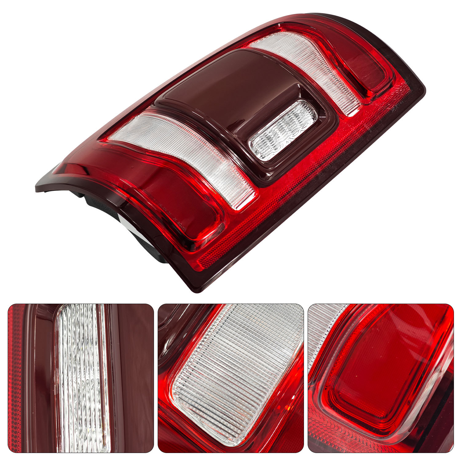 68361721AH Tail Light Left Driver Side Rear Lamp w/Blind Spot (Module NOT Included) For 2019-2023 Dodge Ram 2500 3500,Red Trim LED Type