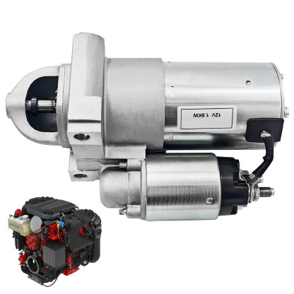 12v 1.5kw Starter Motor Assembly 11T Fits for Volvo Penta Engine V6-200 V6-240 V6-280 V8-300 V8-350 V8-380 V8-430 4.3L 6.2L