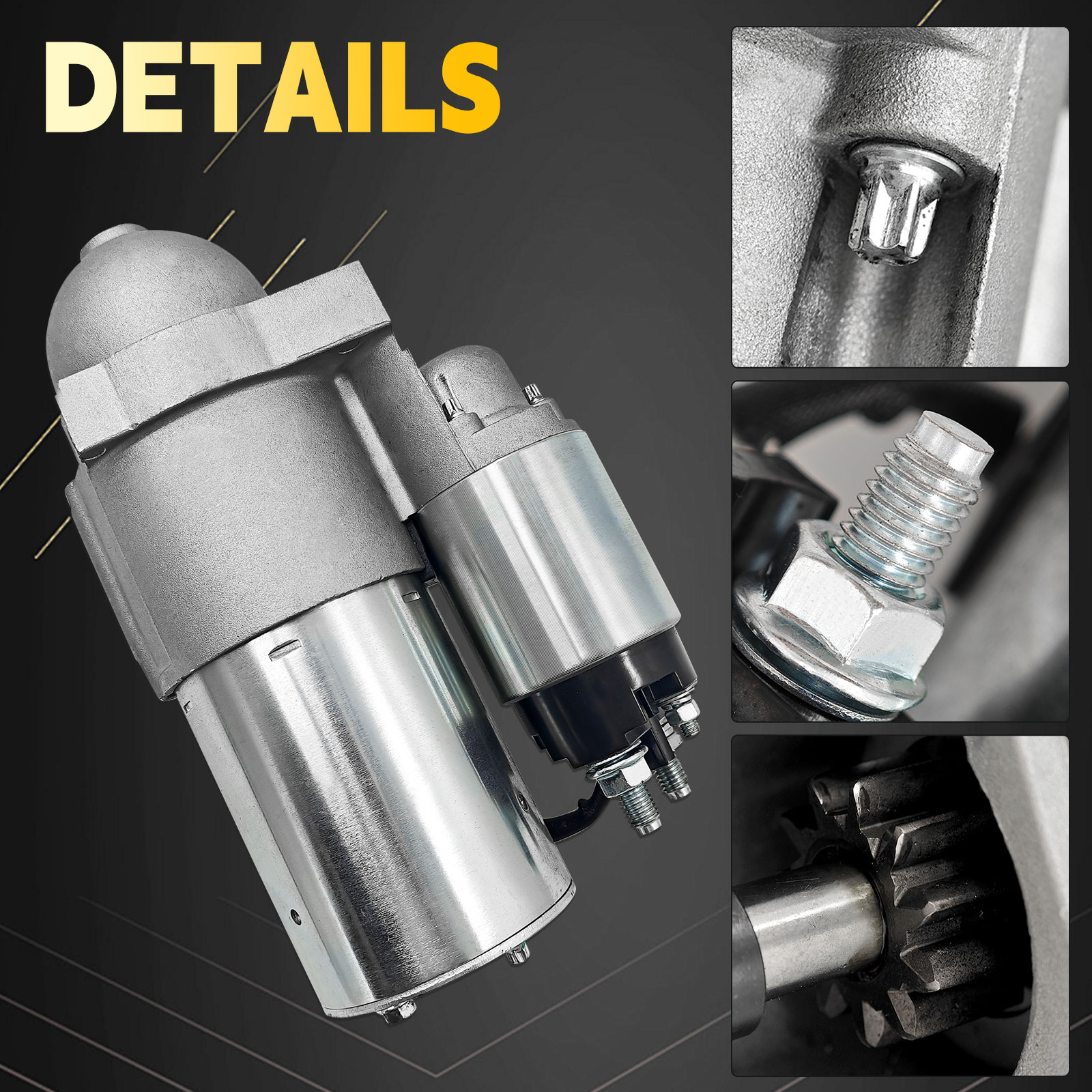 12v 1.5kw Starter Motor Assembly 11T Fits for Volvo Penta Engine V6-200 V6-240 V6-280 V8-300 V8-350 V8-380 V8-430 4.3L 6.2L