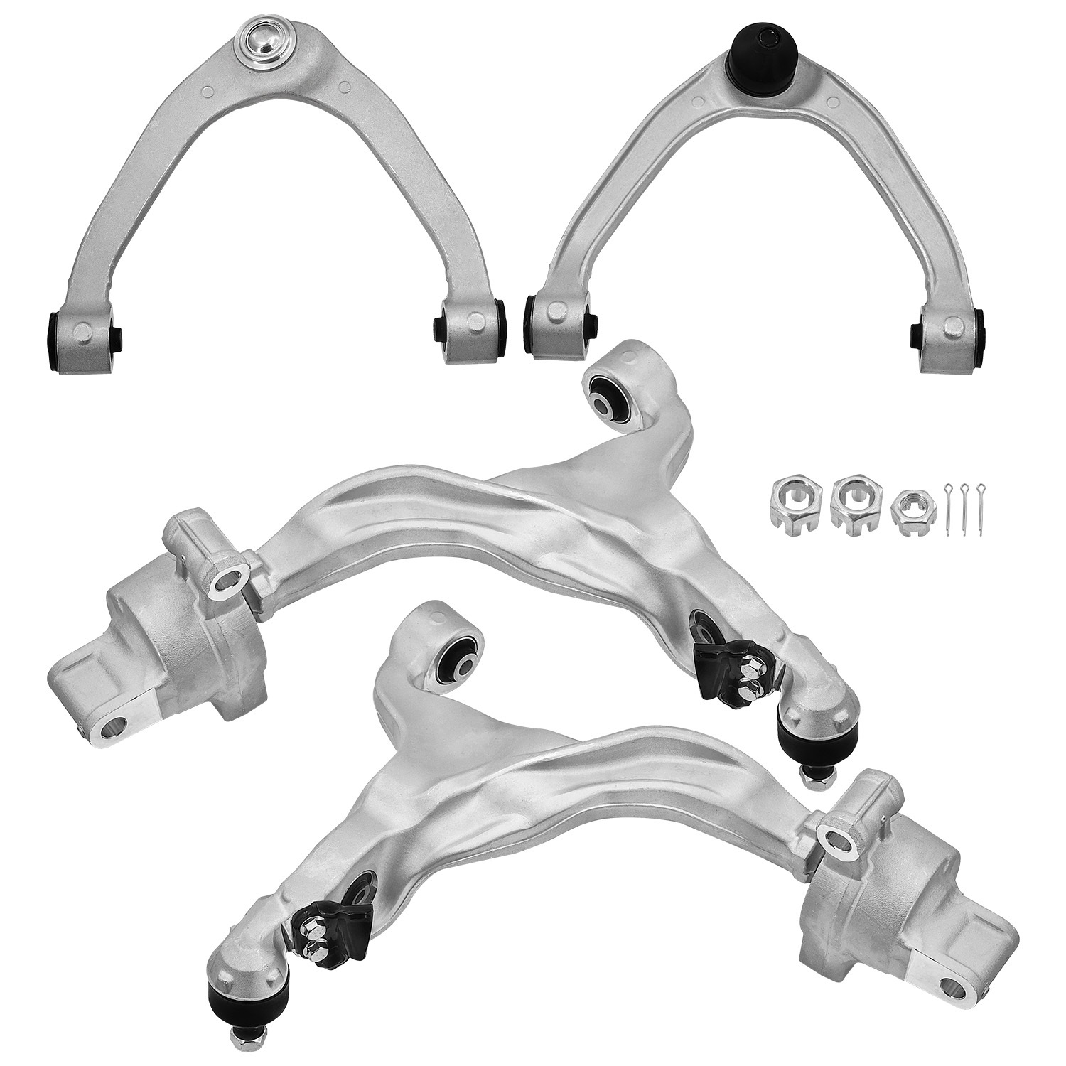 Front Lower & Upper Control Arm Kit Compatible with Infiniti Q50 2014-2024, Q60 2017-2022