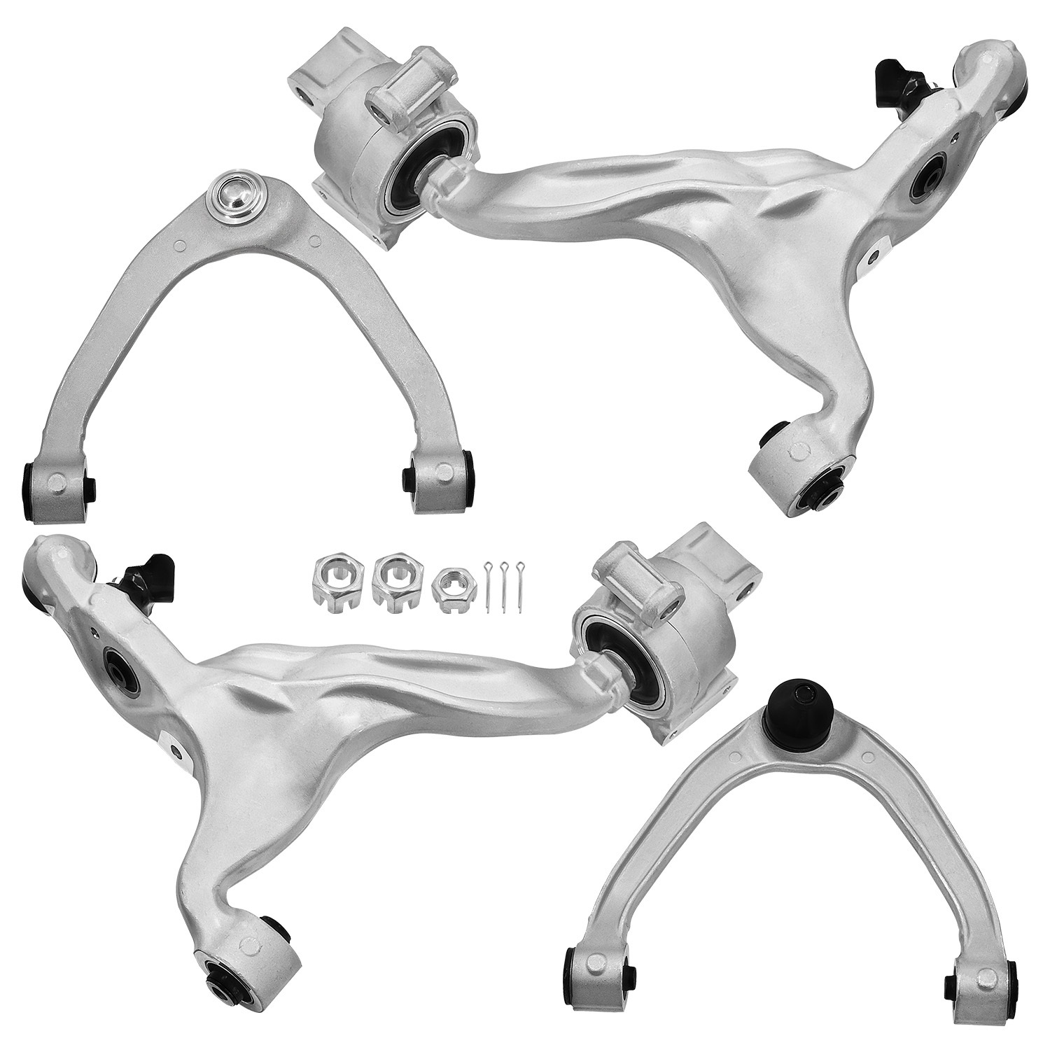 Front Lower & Upper Control Arm Kit Compatible with Infiniti Q50 2014-2024, Q60 2017-2022