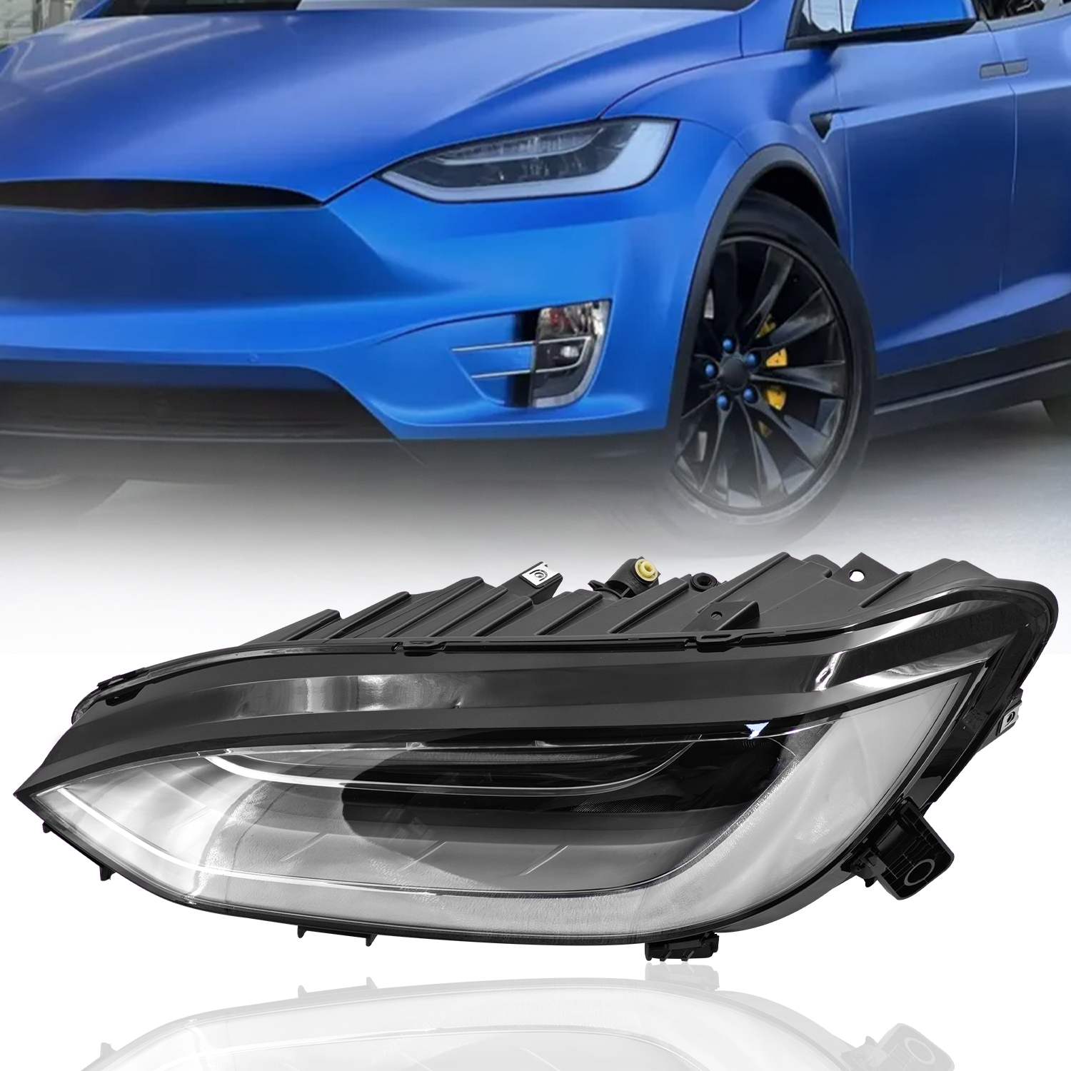 103431600C LED Left Driver Side Headlight Compatible with 2015-2019 Tesla Model X 