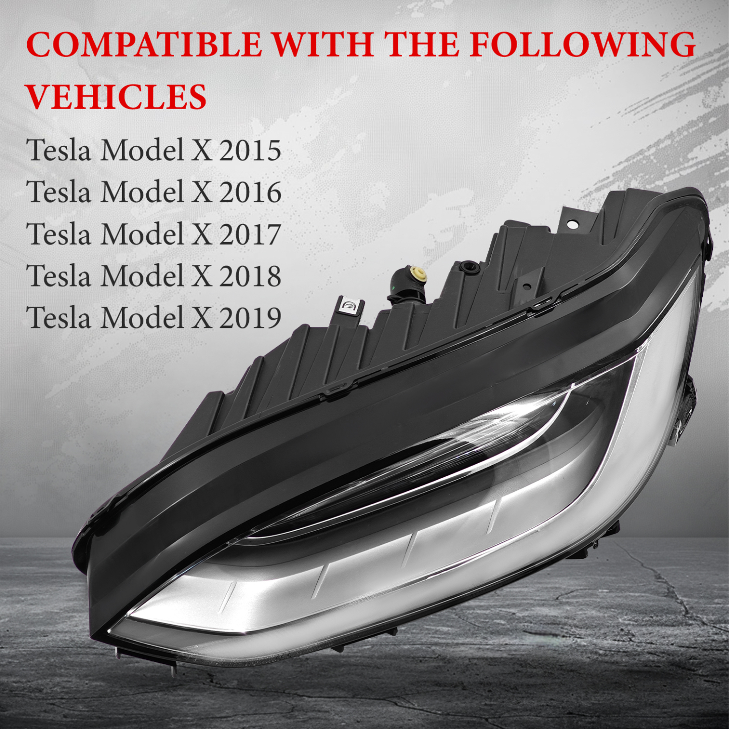 103431600C LED Left Driver Side Headlight Compatible with 2015-2019 Tesla Model X 