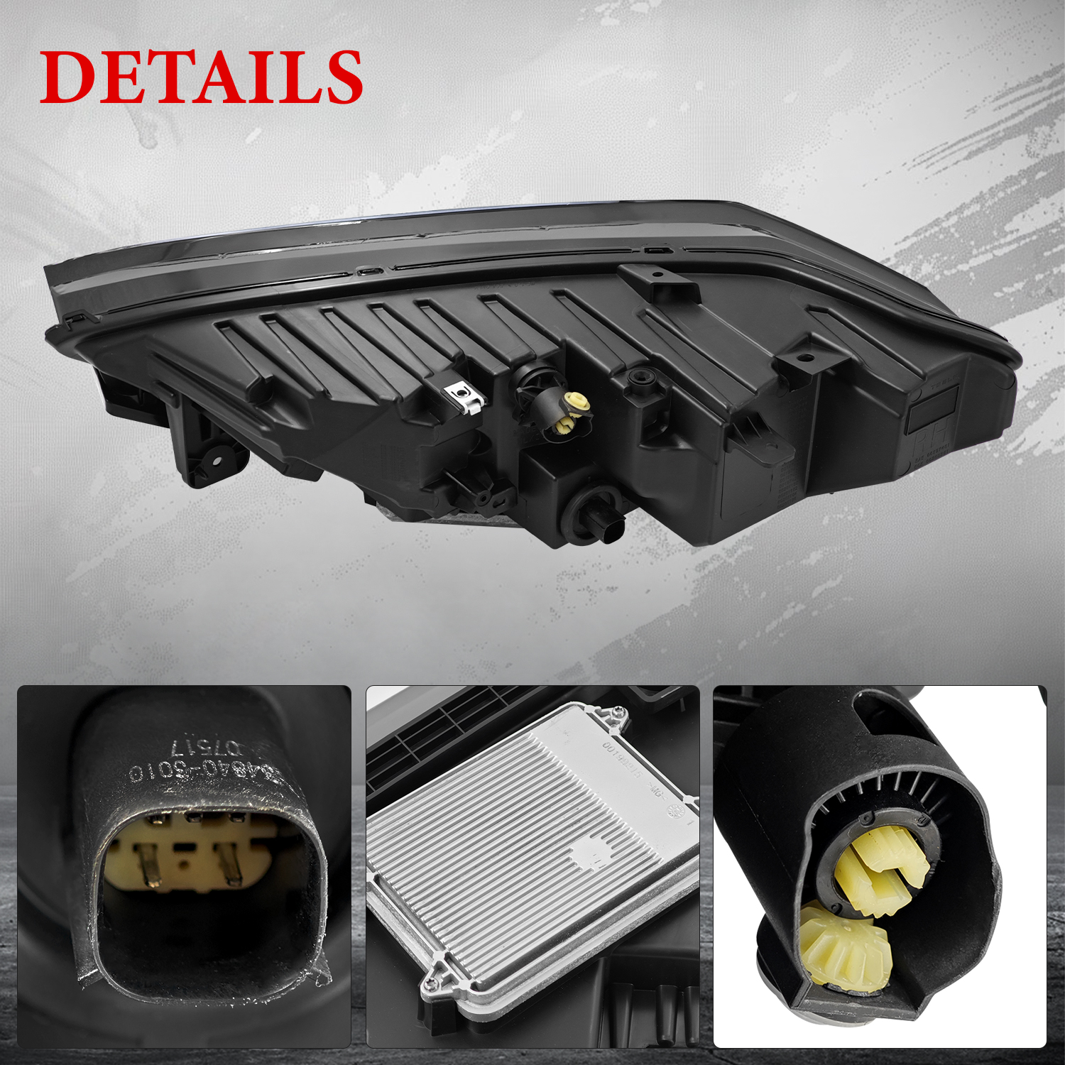 103431300C LED Right Passenger Side Headlight Compatible with 2015-2019 Tesla Model X 