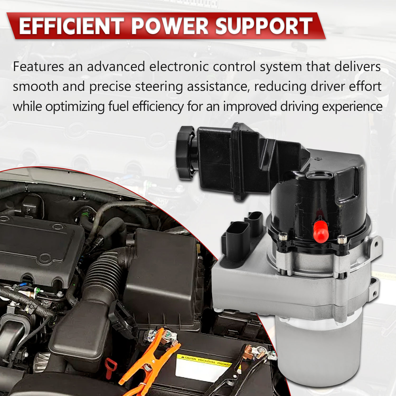 Electric Power Steering Pump w/Reservoir Compatible with Dodge Charger 3.6L 5.7L 2011-2015, Fit for Chrysler 300 3.6L 5.7L 2011-2014