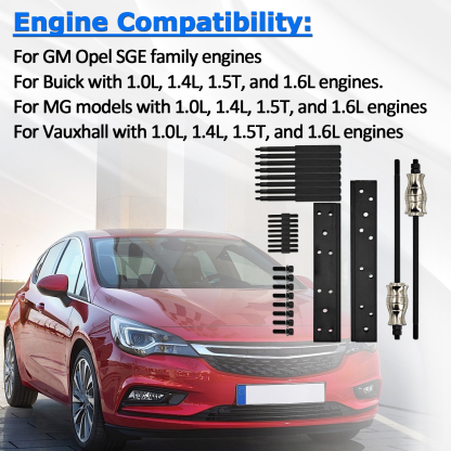 Fuel Injector Disassembly Tool Rail Assembly Replacer Master Tool Kit for GM Opel, Buick, Vauxhall & MG 1.0L, 1.4L, 1.5T, 1.6L Engines
