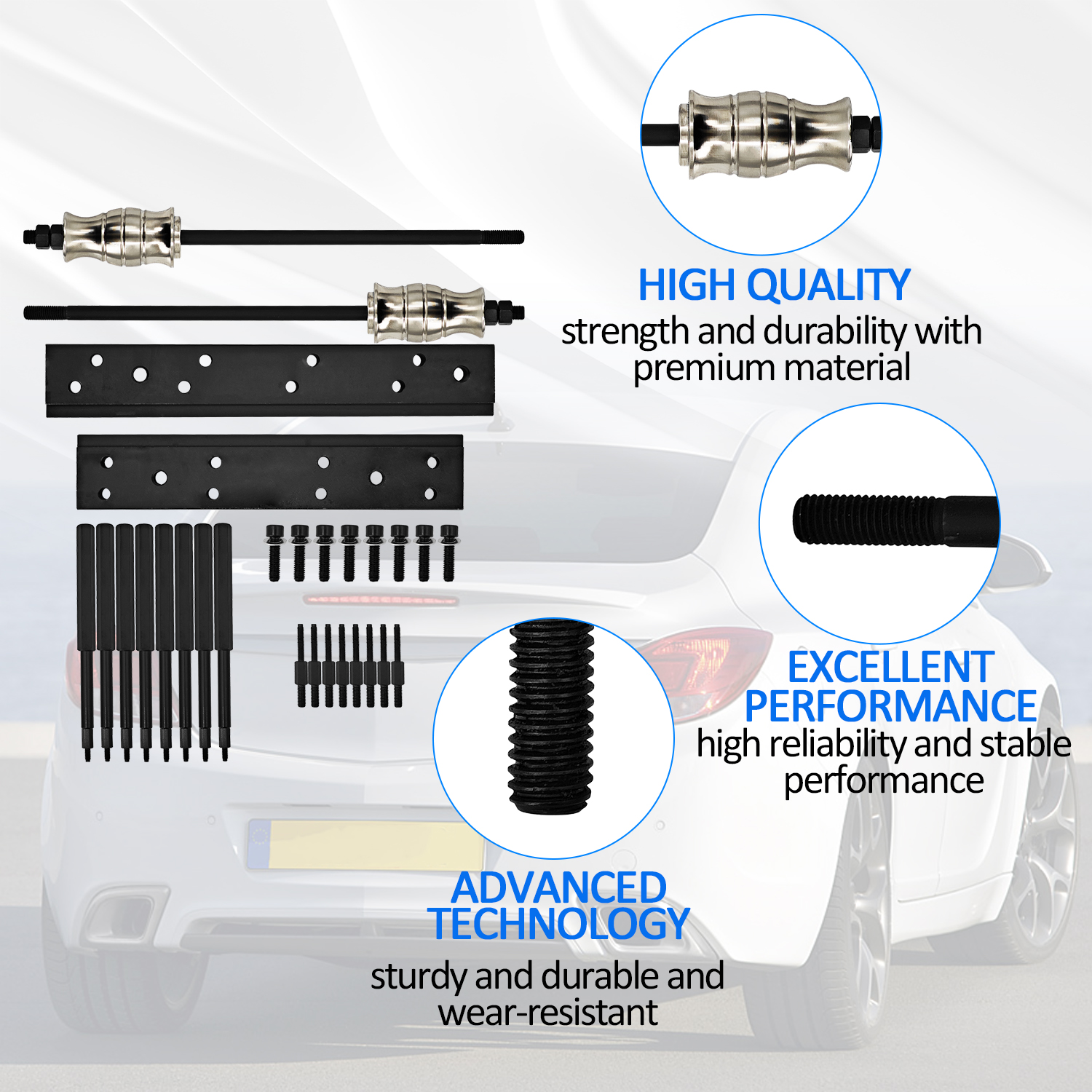 Fuel Injector Disassembly Tool Rail Assembly Replacer Master Tool Kit for GM Opel, Buick, Vauxhall & MG 1.0L, 1.4L, 1.5T, 1.6L Engines