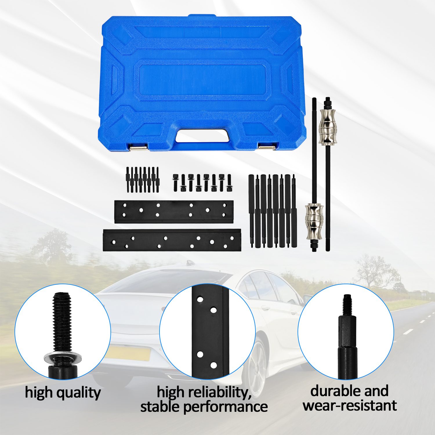 Fuel Injector Disassembly Tool Rail Assembly Replacer Master Tool Kit for GM Opel, Buick, Vauxhall & MG 1.0L, 1.4L, 1.5T, 1.6L Engines