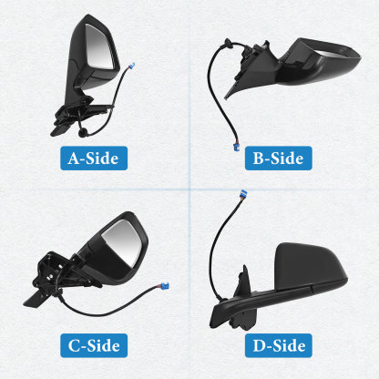 Gray Left Driver Side Exterior View Mirror Compatible with Tesla Model Y 2020-2023 with Anti-Glare