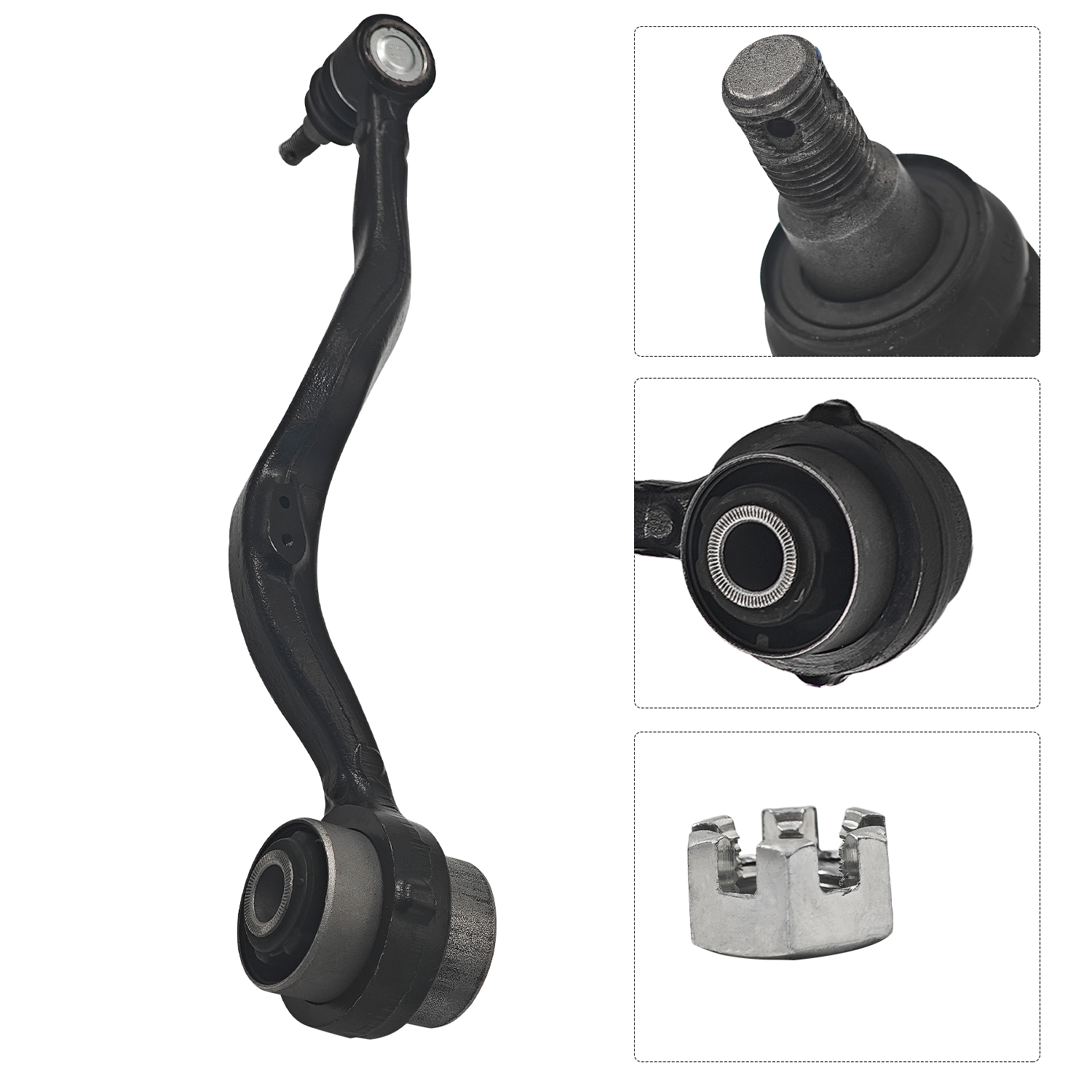 4PCS Front Forward Rearward Control Arm For 2008-2016 Lexus LS460 LS600h AWD 4.6L