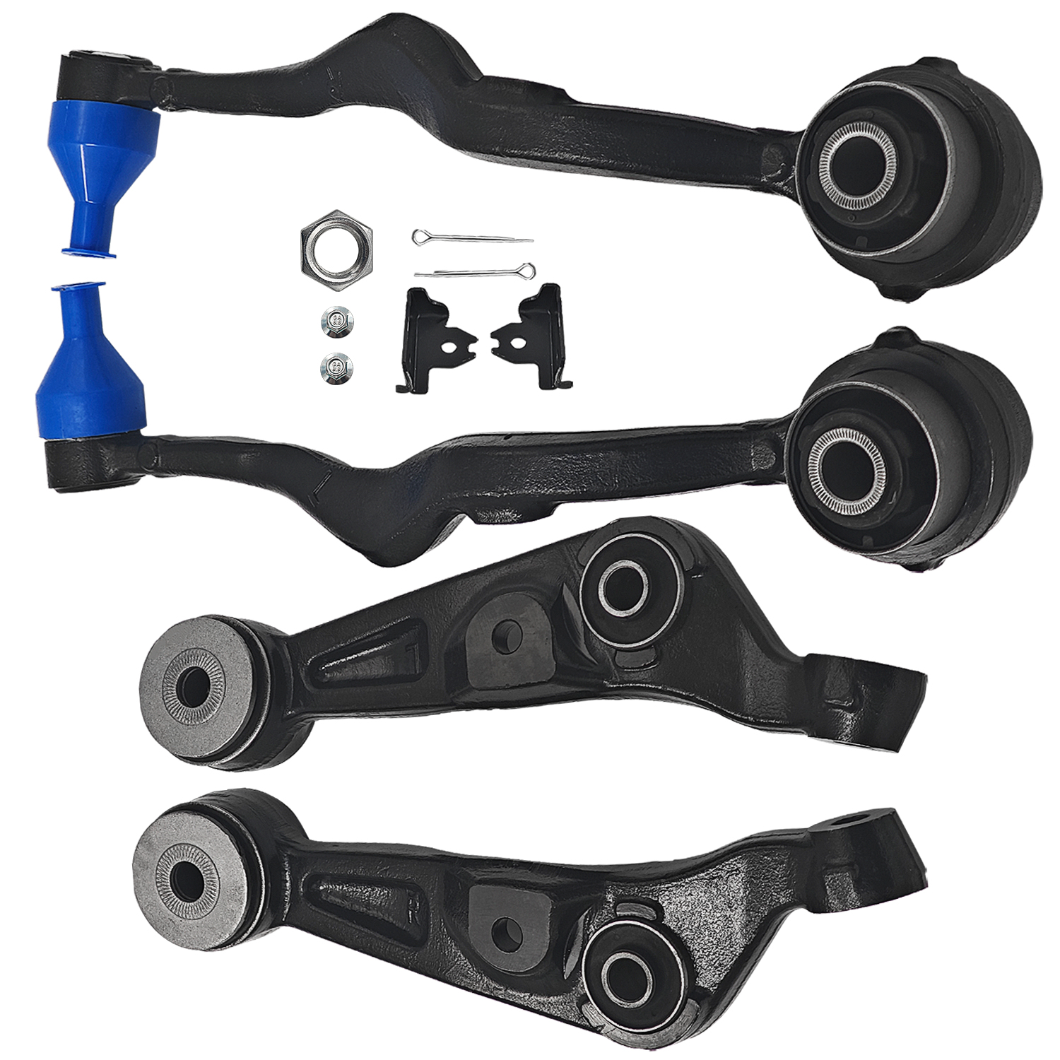 4PCS Front Forward Rearward Control Arm For 2008-2016 Lexus LS460 LS600h AWD 4.6L