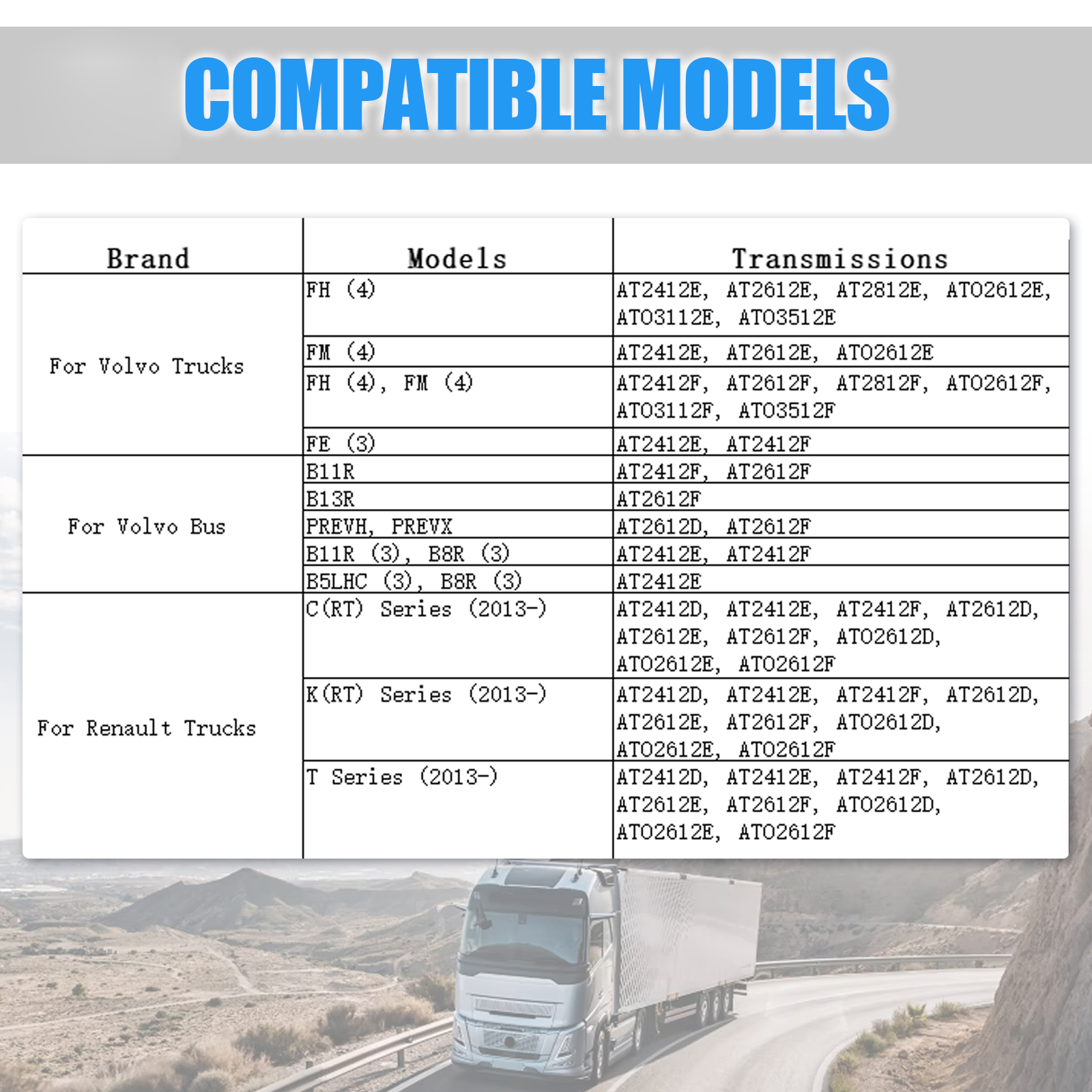 Clutch Control Solenoid Valve for Volvo VN VNM VNX VNR VNL 2018+ with D11 D13 Engines
