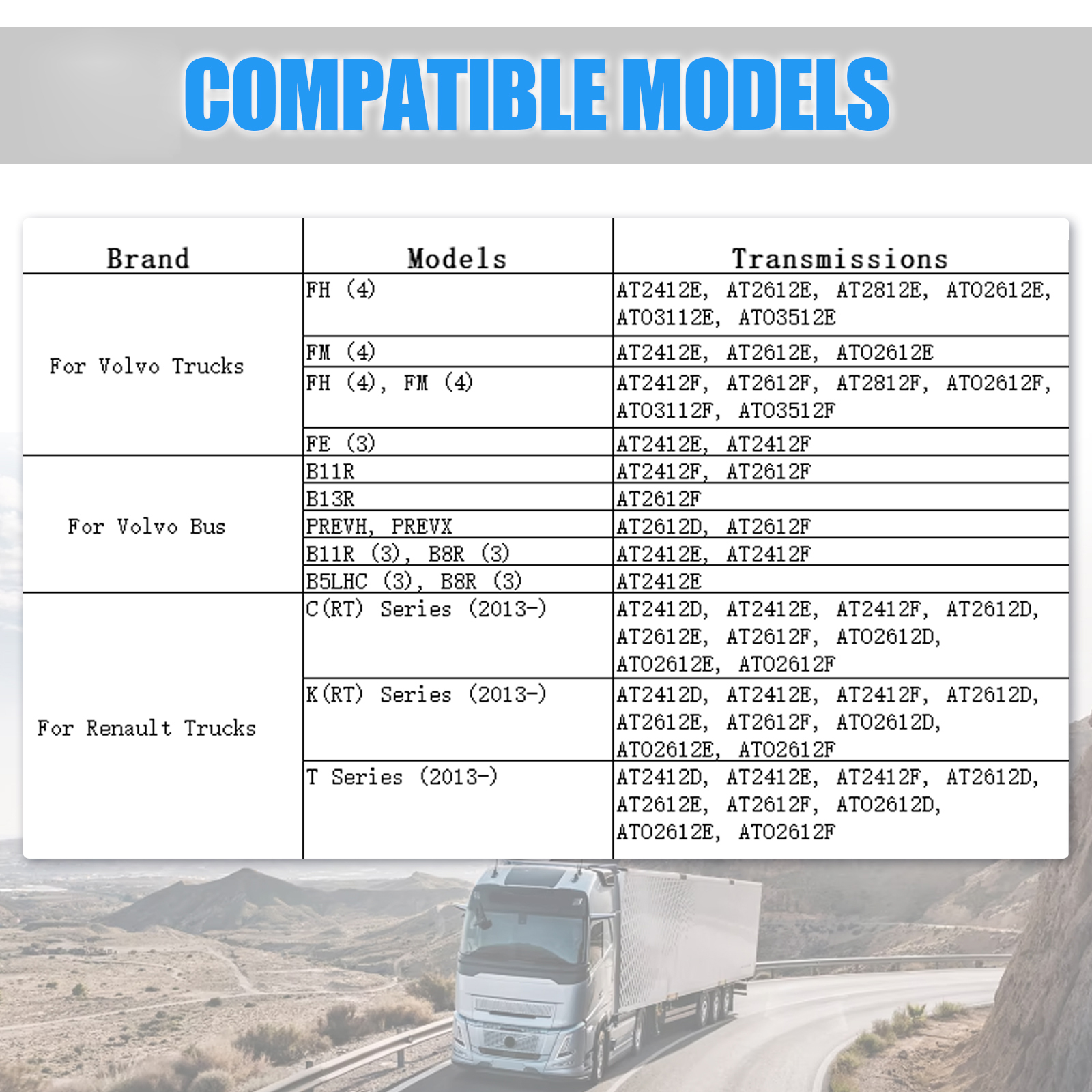 Clutch Control Solenoid Valve for Volvo VN VNM VNX VNR VNL 2018+ with D11 D13 Engines