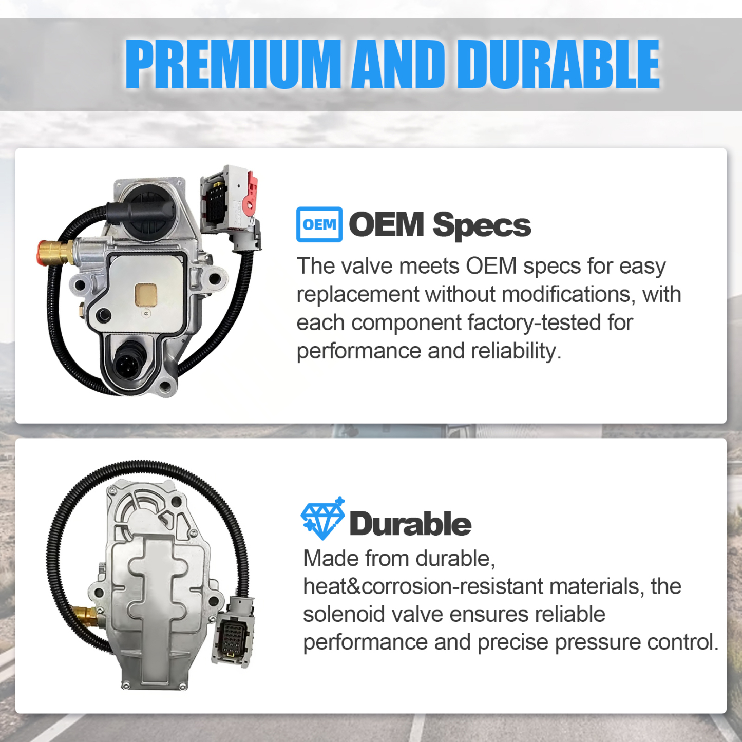 Clutch Control Solenoid Valve for Volvo VN VNM VNX VNR VNL 2018+ with D11 D13 Engines