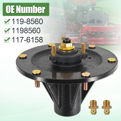 Spindle Assembly 1198560 fit for Toro Z Master 48” 52” 60” Decks – Commercial 3000, Professional 5000/6000/7000, GrandStand