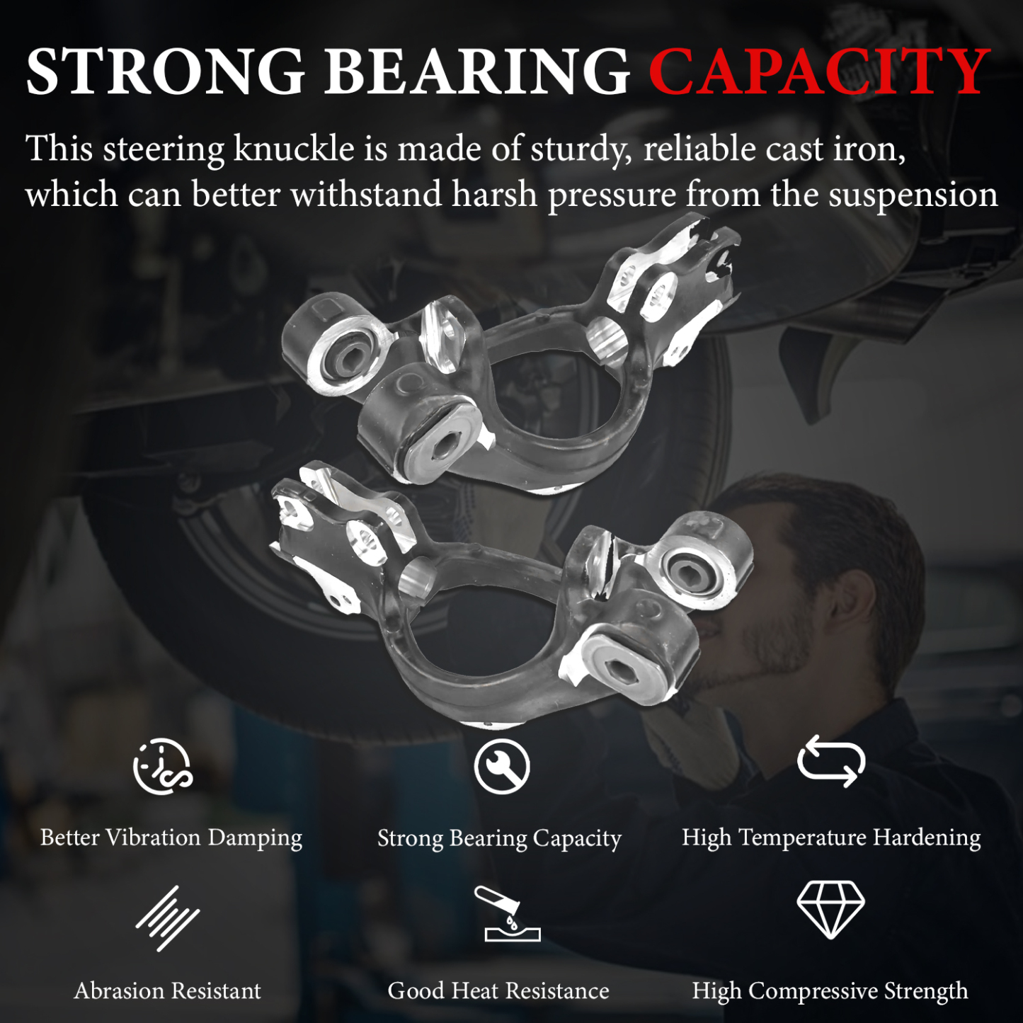  23189140 23189141 Front Left+Right Side Suspension Strut Forks For 2013-2019 Cadillac XTS 3.6L