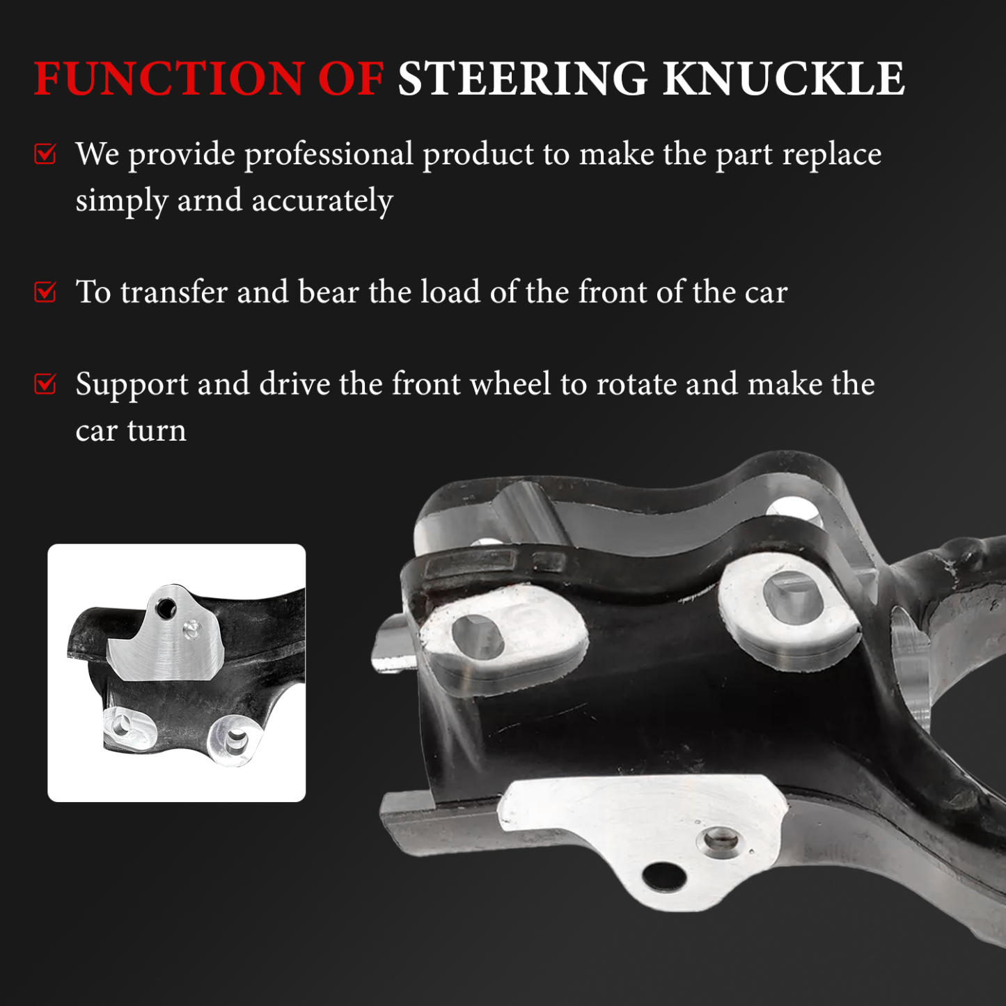  23189140 23189141 Front Left+Right Side Suspension Strut Forks For 2013-2019 Cadillac XTS 3.6L