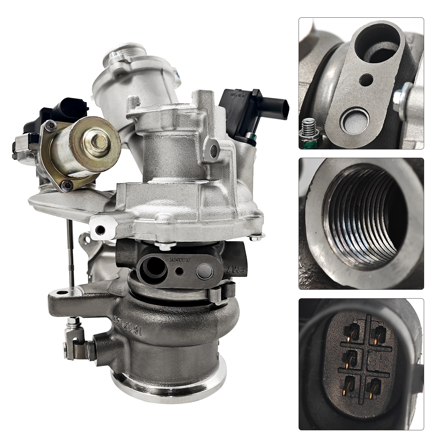 RHF4 Turbocharger w/Actuator Fits Audi A3 L4 1.8L 2015-2016, VW Golf 2015-2018, Golf Alltrack 2017-2019, SportWagen 2015-2019 L4 1.8L