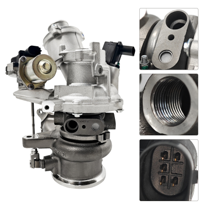 RHF4 Turbocharger w/Actuator Fits Audi A3 L4 1.8L 2015-2016, VW Golf 2015-2018, Golf Alltrack 2017-2019, SportWagen 2015-2019 L4 1.8L