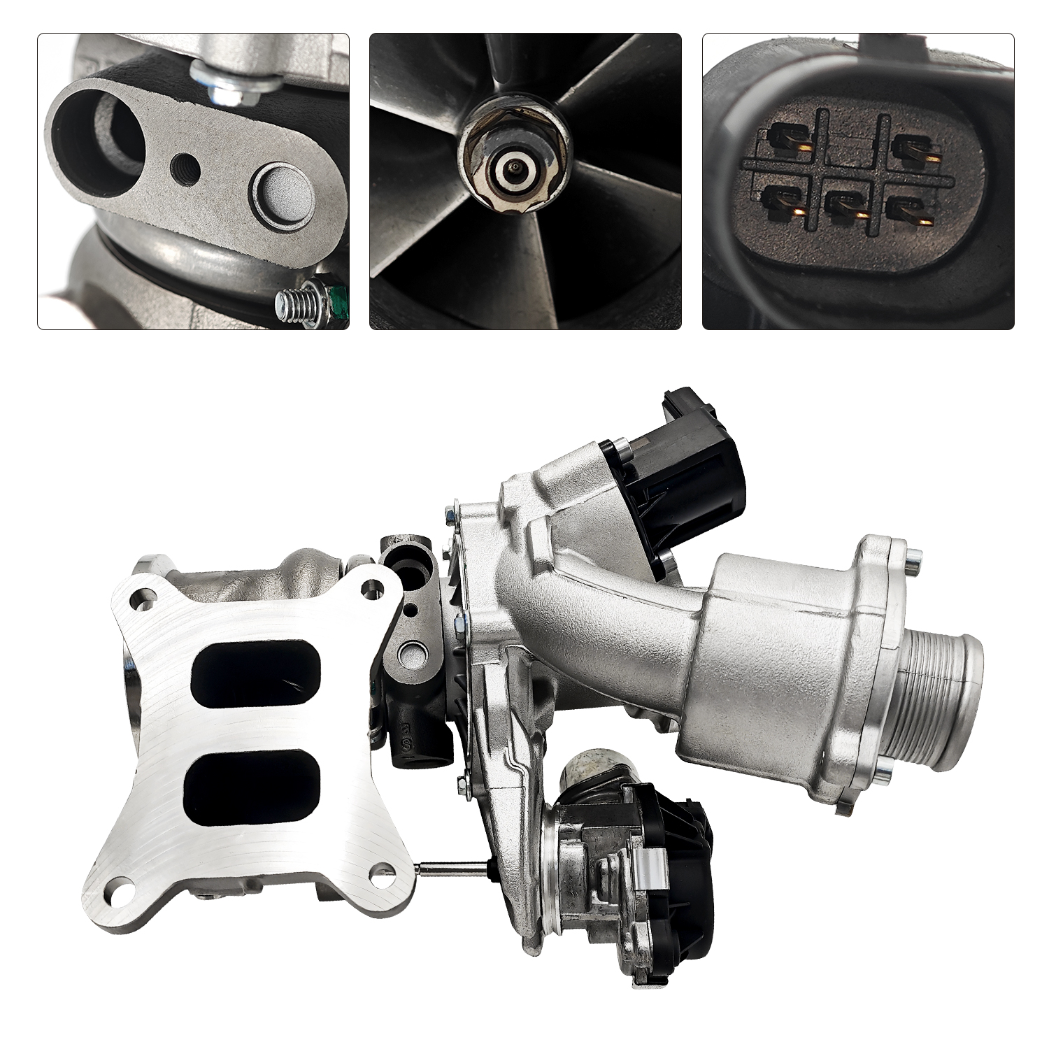 RHF4 Turbocharger w/Actuator Fits Audi A3 L4 1.8L 2015-2016, VW Golf 2015-2018, Golf Alltrack 2017-2019, SportWagen 2015-2019 L4 1.8L
