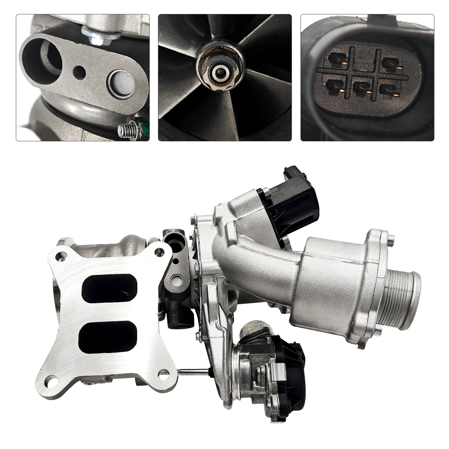 RHF4 Turbocharger w/Actuator Fits Audi A3 L4 1.8L 2015-2016, VW Golf 2015-2018, Golf Alltrack 2017-2019, SportWagen 2015-2019 L4 1.8L