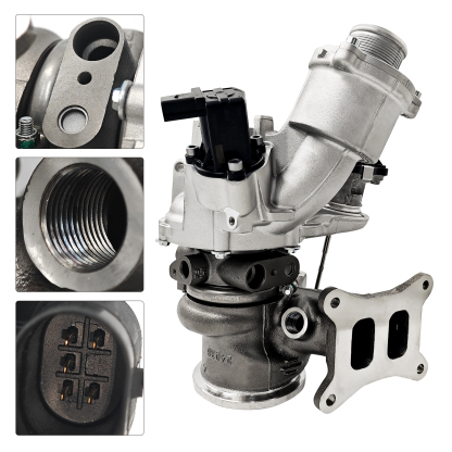 RHF4 Turbocharger w/Actuator Fits Audi A3 L4 1.8L 2015-2016, VW Golf 2015-2018, Golf Alltrack 2017-2019, SportWagen 2015-2019 L4 1.8L