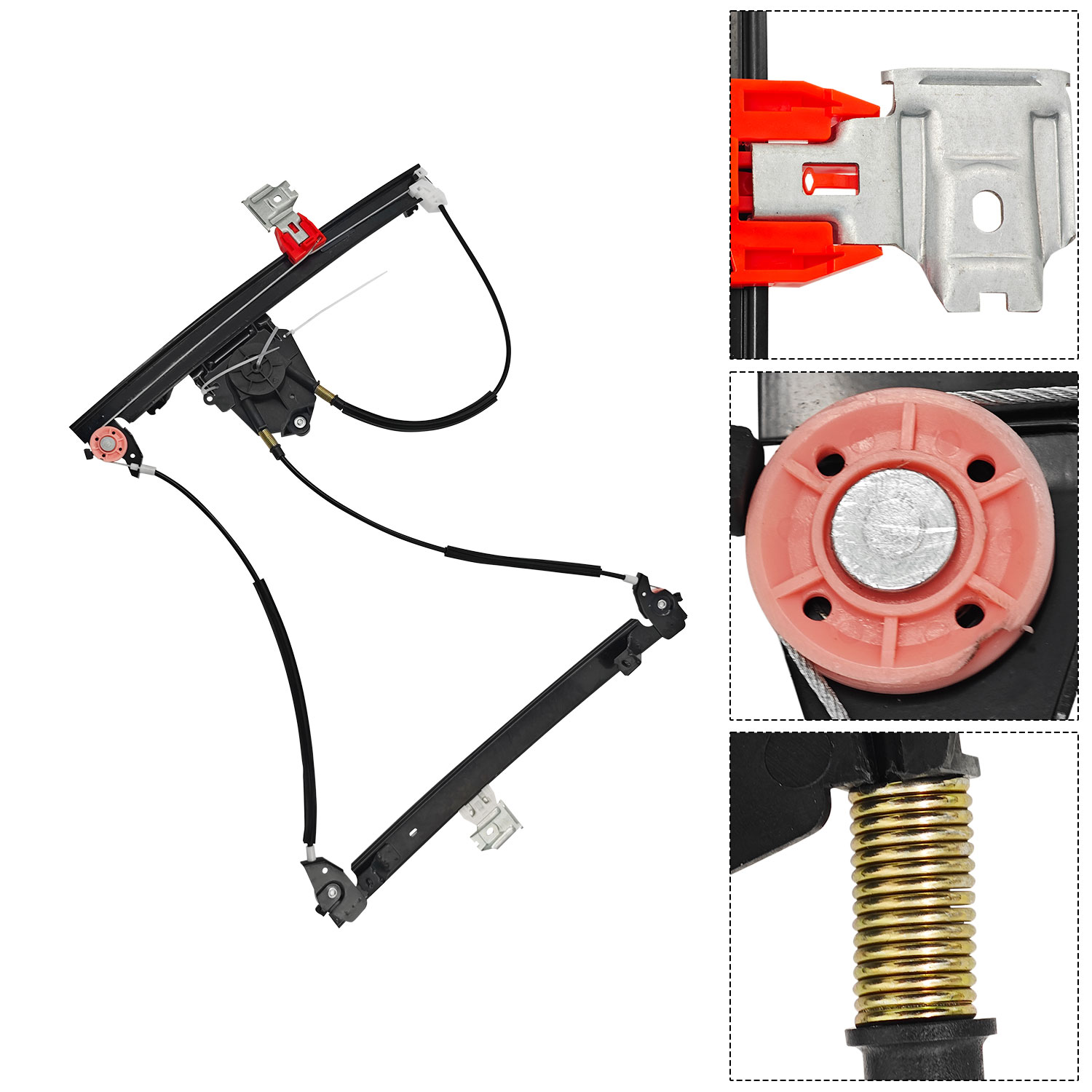 66944800 84934000 Front Right Passenger Side Window Regulator W/O Motor for 2003-2013 Maserati Quattroporte M139