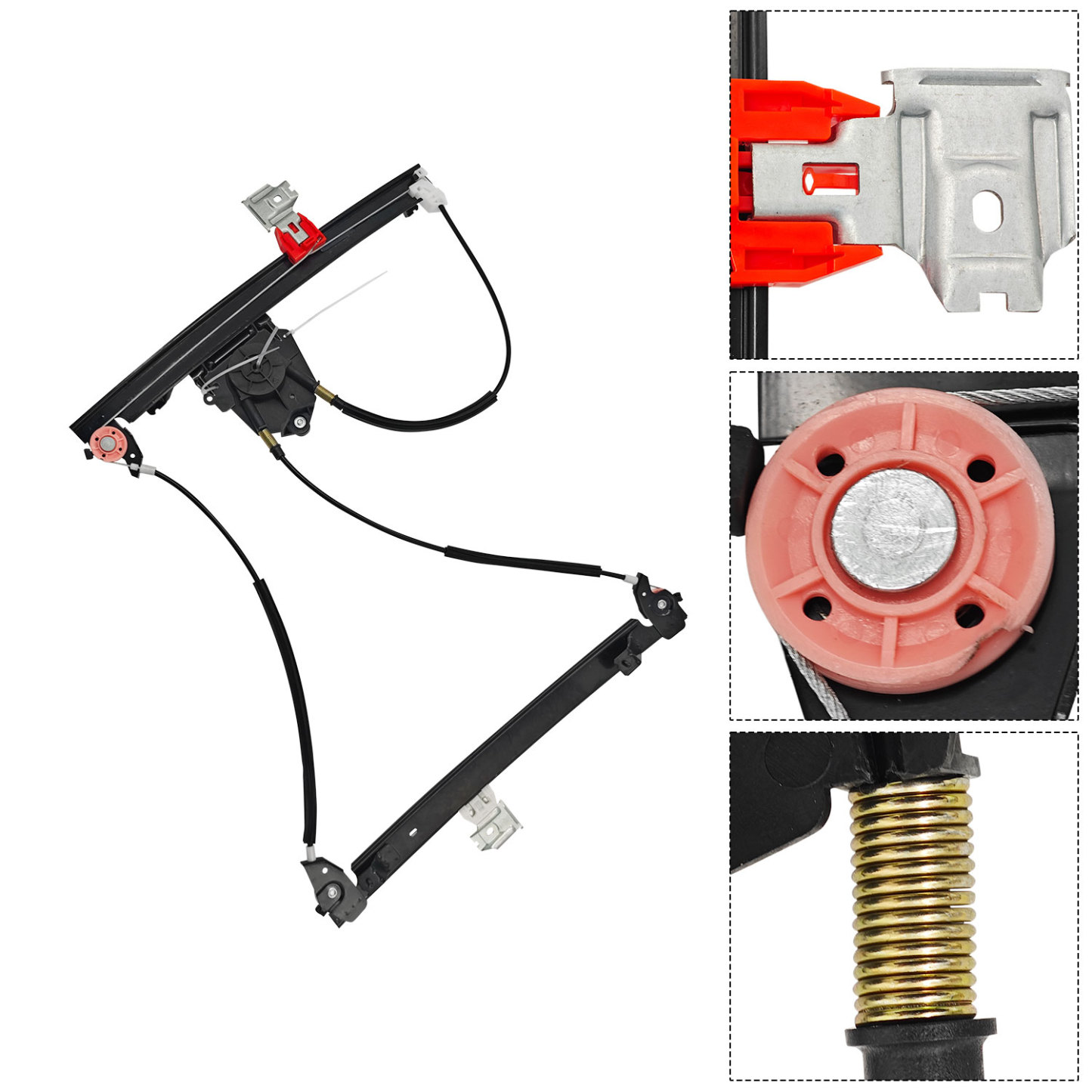 66944800 84934000 Front Right Passenger Side Window Regulator W/O Motor for 2003-2013 Maserati Quattroporte M139