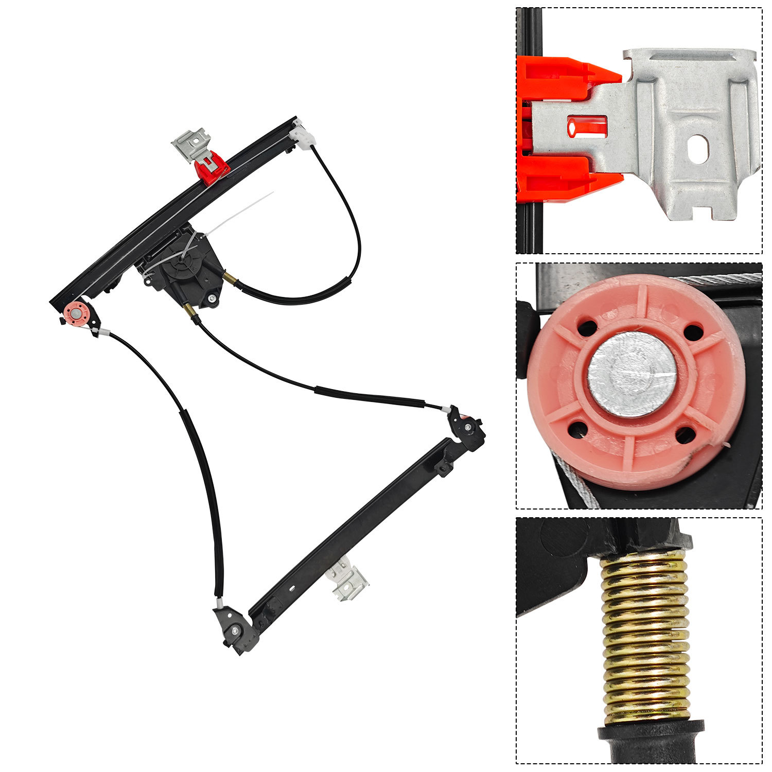 66944800 84934000 Front Right Passenger Side Window Regulator W/O Motor for 2003-2013 Maserati Quattroporte M139