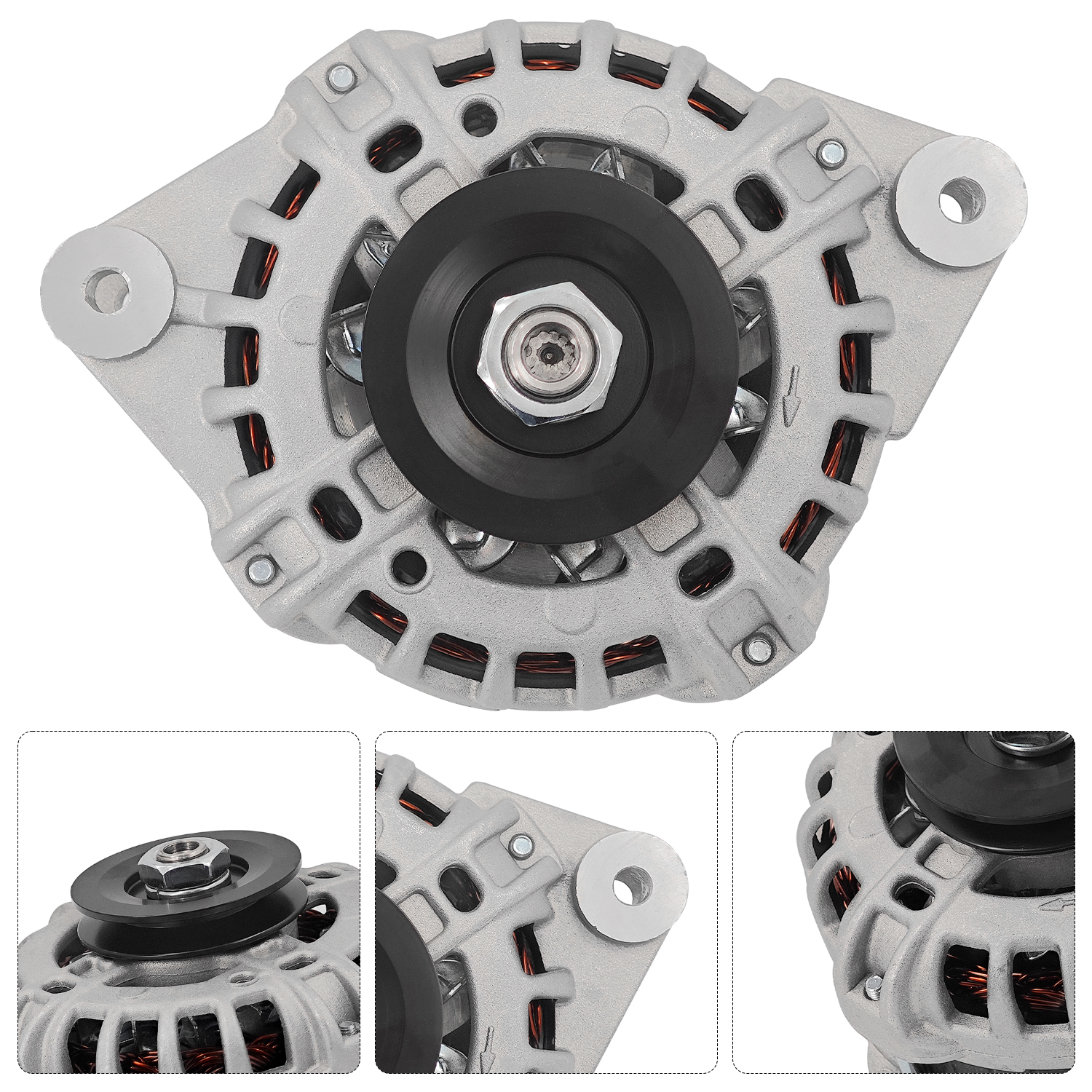 Alternator for Polaris 15-18 Brutus HD PTO/Ranger 1000 15-17 Ranger HST, for Bobcat 3400 3400XL 3600 3650; 12V 110A,