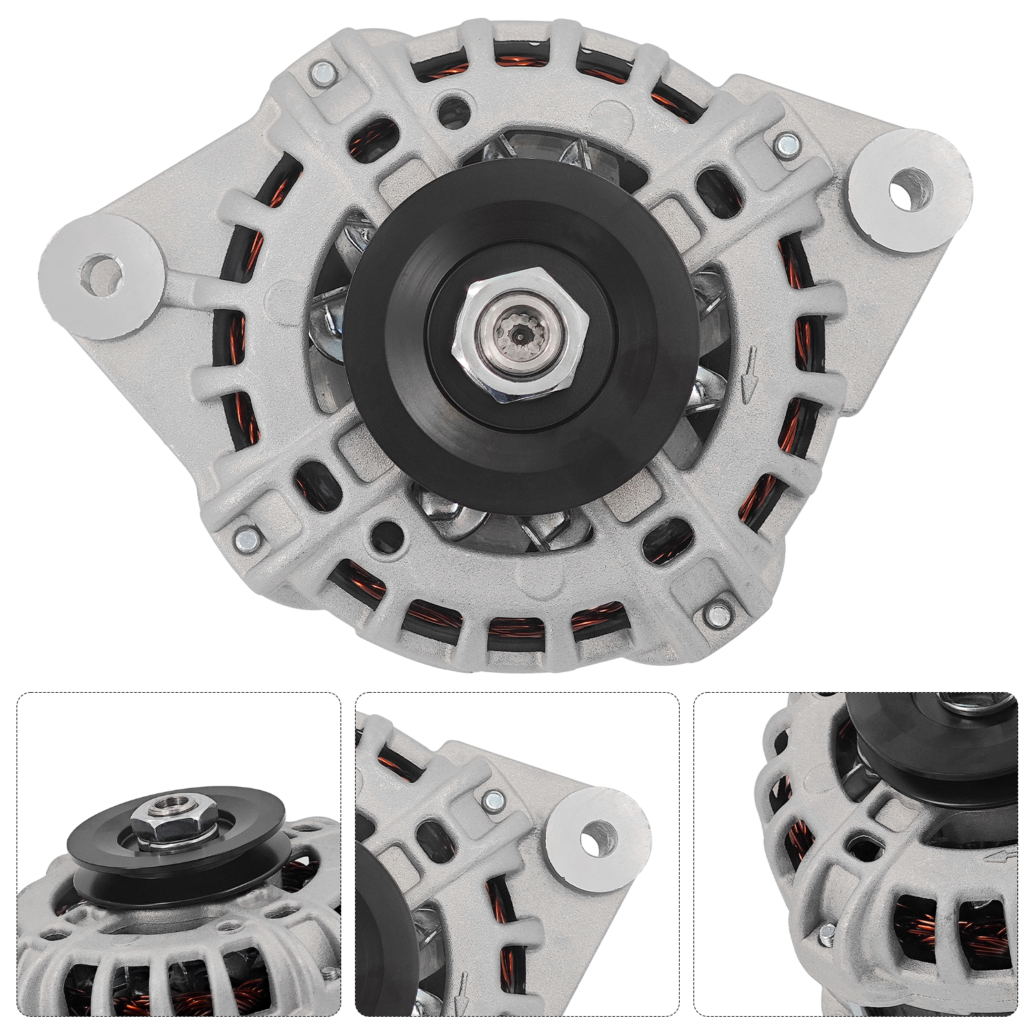 Alternator for Polaris 15-18 Brutus HD PTO/Ranger 1000 15-17 Ranger HST, for Bobcat 3400 3400XL 3600 3650; 12V 110A,