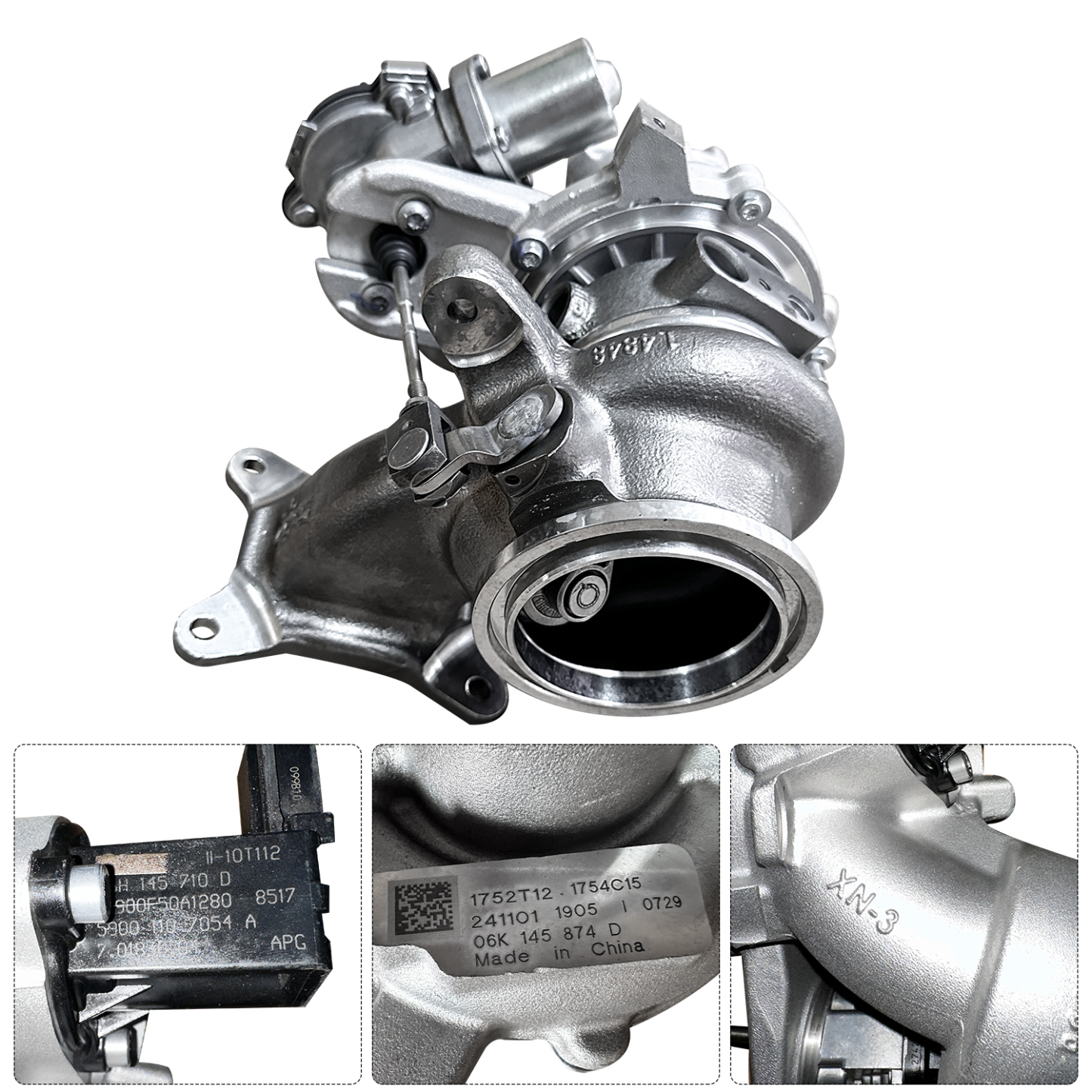  Turbocharger for Audi A3 Quattro (2015-2020), Q3 (2019-2022), TT Quattro (2016-2022) for Volkswagen Atlas (2018-2020), Atlas Cross Sport (2020-2021), GTI (2015-2018)