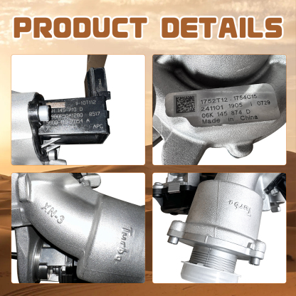  Turbocharger for Audi A3 Quattro 2015-2020, Q3 2019-2022, TT Quattro 2016-2022 for Volkswagen Atlas 2018-2020, Atlas Cross Sport 2020-2021, GTI 2015-2018