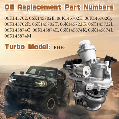  Turbocharger for Audi A3 Quattro 2015-2020, Q3 2019-2022, TT Quattro 2016-2022 for Volkswagen Atlas 2018-2020, Atlas Cross Sport 2020-2021, GTI 2015-2018