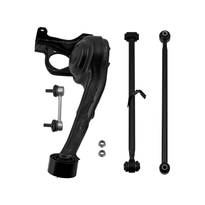 4PCS Rear RH Lower Suspension Control Arm Kits w/Stabilizer Sway Bar End Link & Bushing Fit for Toyota RAV4 2001-2005 2WD FWD 4WD AWD
