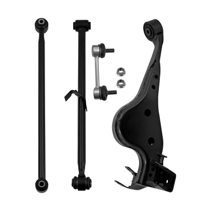 4PCS Rear LH Lower Suspension Control Arm Kits w/Stabilizer Sway Bar End Link & Bushing Fit for Toyota RAV4 2001-2005 2WD FWD 4WD AWD