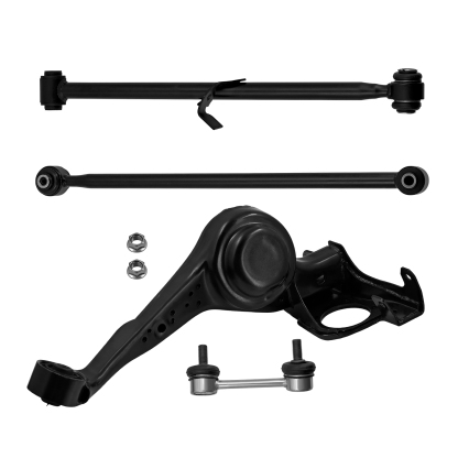 4PCS Rear LH Lower Suspension Control Arm Kits w/Stabilizer Sway Bar End Link & Bushing Fit for Toyota RAV4 2001-2005 2WD FWD 4WD AWD