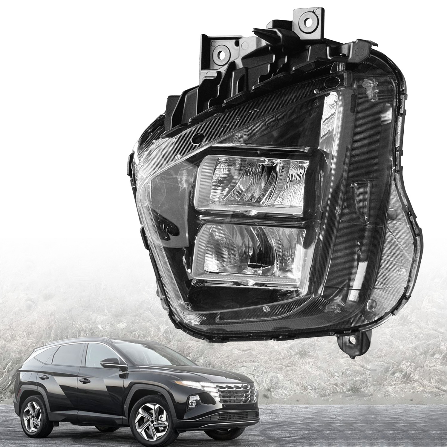 Headlight Assembly fit for Hyundai Tucson SE SEL 2022-2024 Front LED Headlamp (Right Passenger Side)