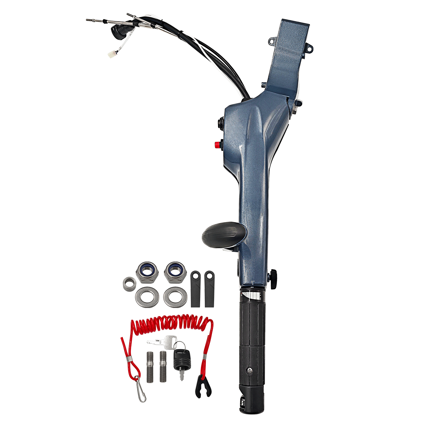 YAMAHA F50 F60 F70 Tiller Handle & Fitting Kit 6X4-42102-24-00 6X4-42103-5C-00