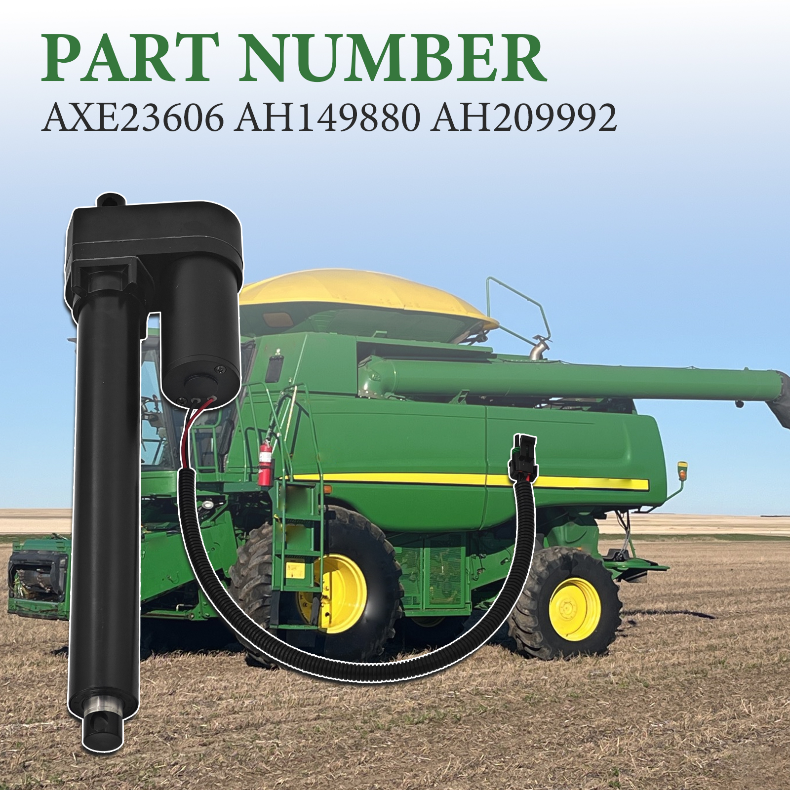 AXE23606 Straw Chopper Actuator Fits for John Deere 9770 STS 9860 STS 9870 STS