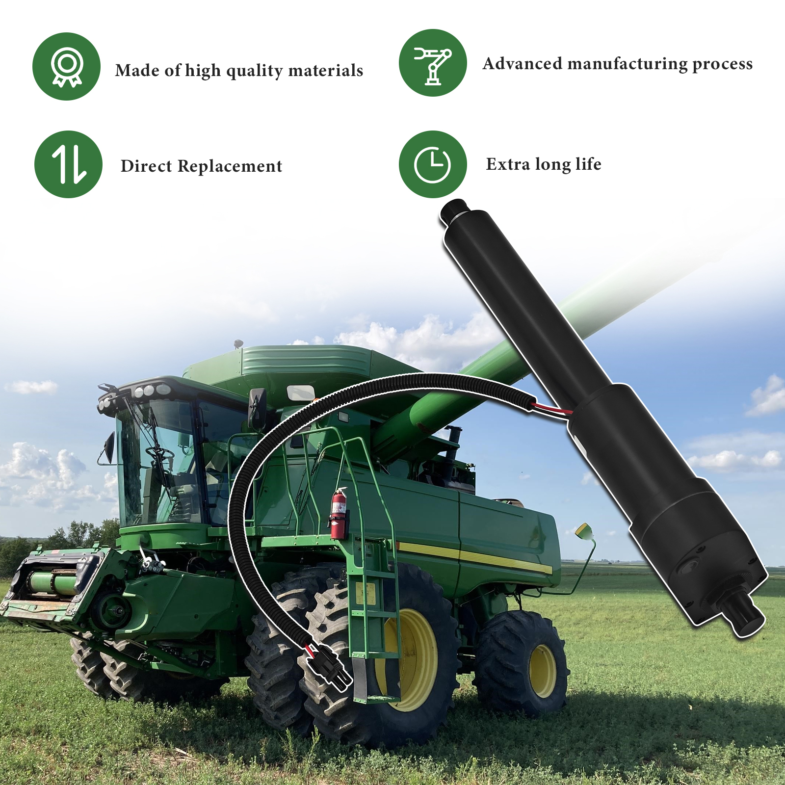 AXE23606 Straw Chopper Actuator Fits for John Deere 9770 STS 9860 STS 9870 STS